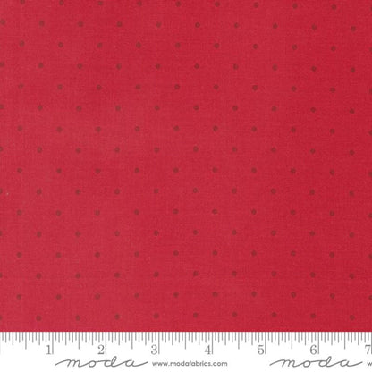 Magic Dot Yardage Fabric Colors with Dot by Moda Yardage Priced by the Half Yard Flax and Cherry Red