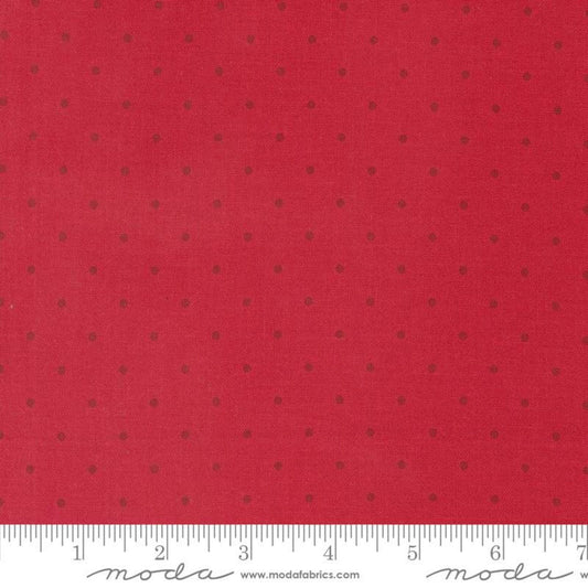 Magic Dot Yardage Fabric Colors with Dot by Moda Yardage Priced by the Half Yard Flax and Cherry Red
