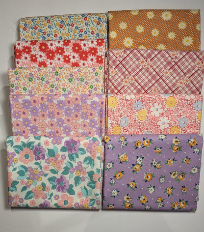Various 1930s Reproduction Fat Quarters by Various Manufacturers Moda Aunt Grace Dilly Dally Loose Fat Quarters Pick and Choose Variation