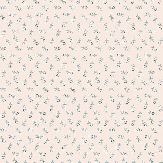 Gentler Times Collection 7 Choices by Lori Holt for Riley Blake Yardage Priced by the Half Yard in Aqua Green Purple Tonal Cream