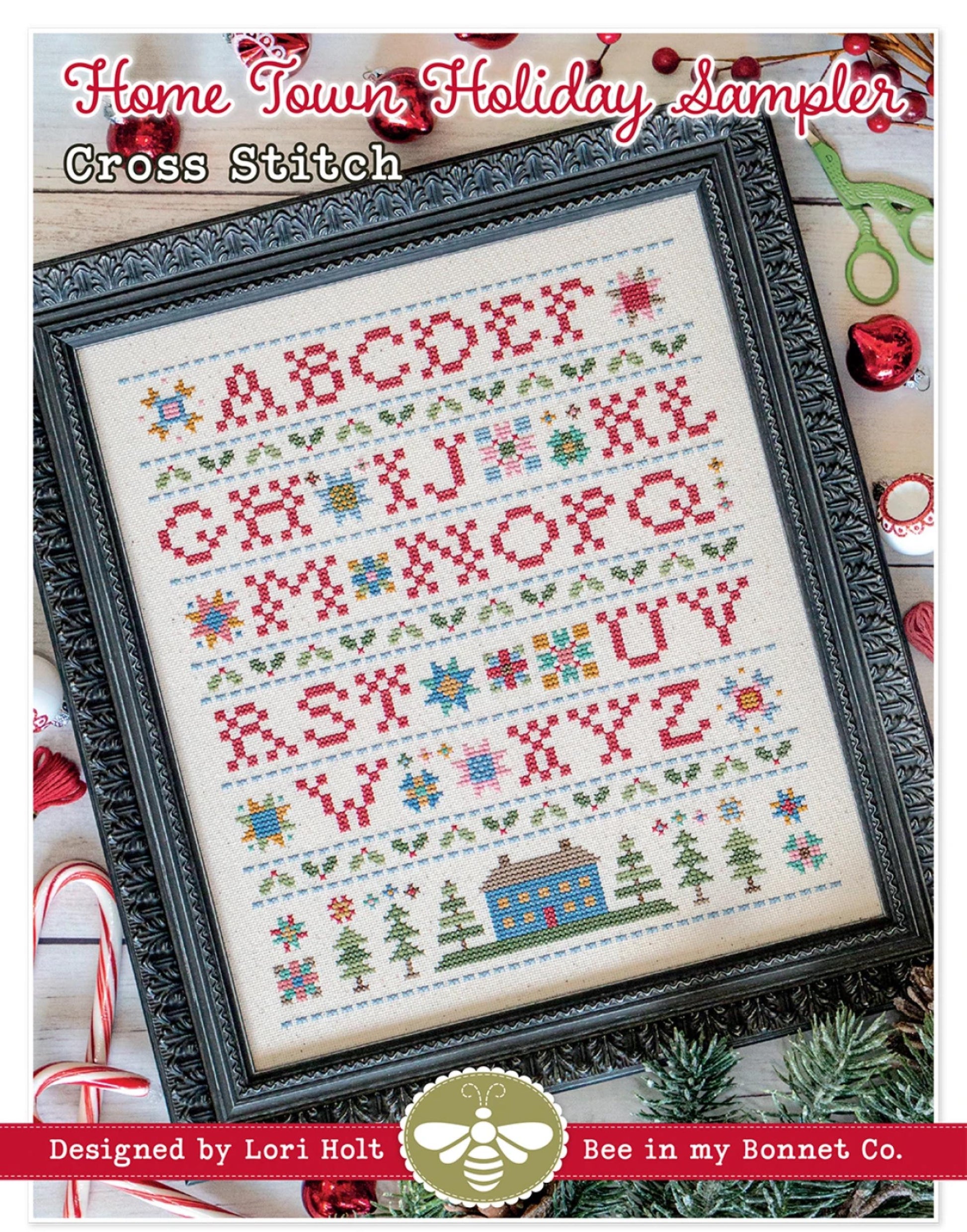 Home Town Holiday Sampler Paper Pattern Winter Lori Holt Project Instructions Diagram Cross Stitch Lovers Gift Quilt Lovers Holly Leaves