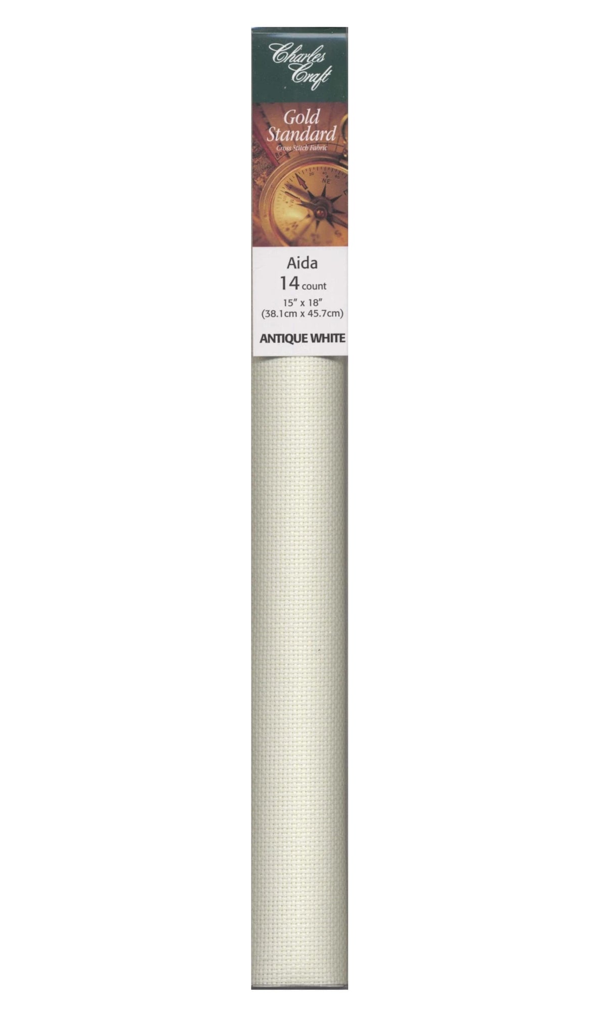 14 Count Cross Stitch Cloth Aida Antique White 15" x 18" Premium Cross Stitch Fabric No Hoop Fabric