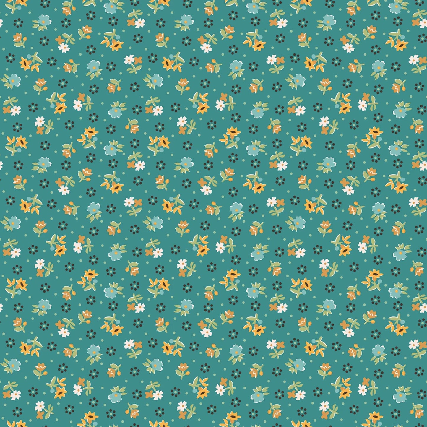 Gentler Times Collection 7 Choices by Lori Holt for Riley Blake Yardage Priced by the Half Yard in Aqua Green Purple Tonal Cream