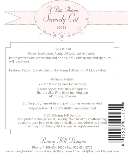 Fabric Black Cat Pattern Make a Stuffed Kitty from Fabric Fall Cat Project Small and Easy Cat Lover Unique Handmade Gift to Sew