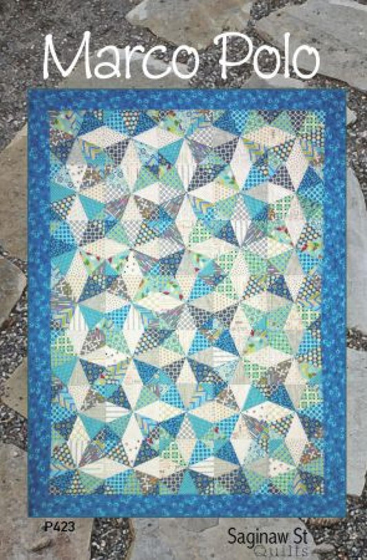 Marco Polo Quilt Pattern Use Spider Web Ruler to Make this Striking Quilt