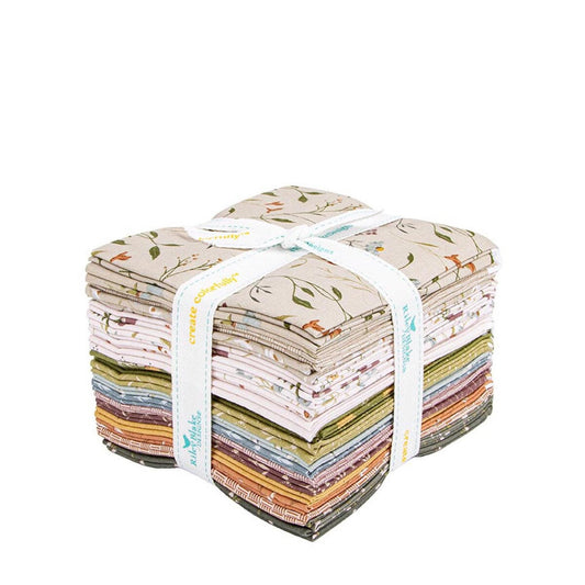 Threads of Grace Fat Quarter Bundle 21 Fat Quarters Modern Earthy Collection by Kassidy Grace for Riley Blake Pre Cut Bundle