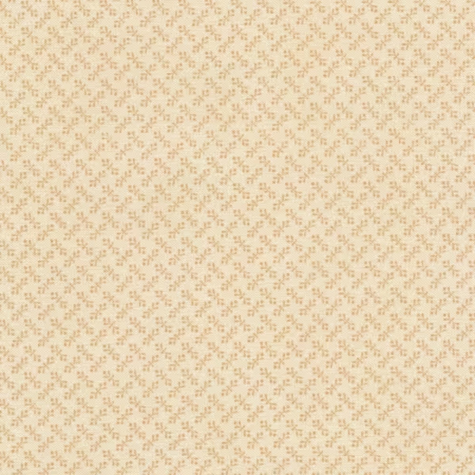 Linen Closet Tea Dyed Tonal Print Floral Fabric Yardage Priced per 18" (Half Yard) By Janet Nesbitt for Henry Glass