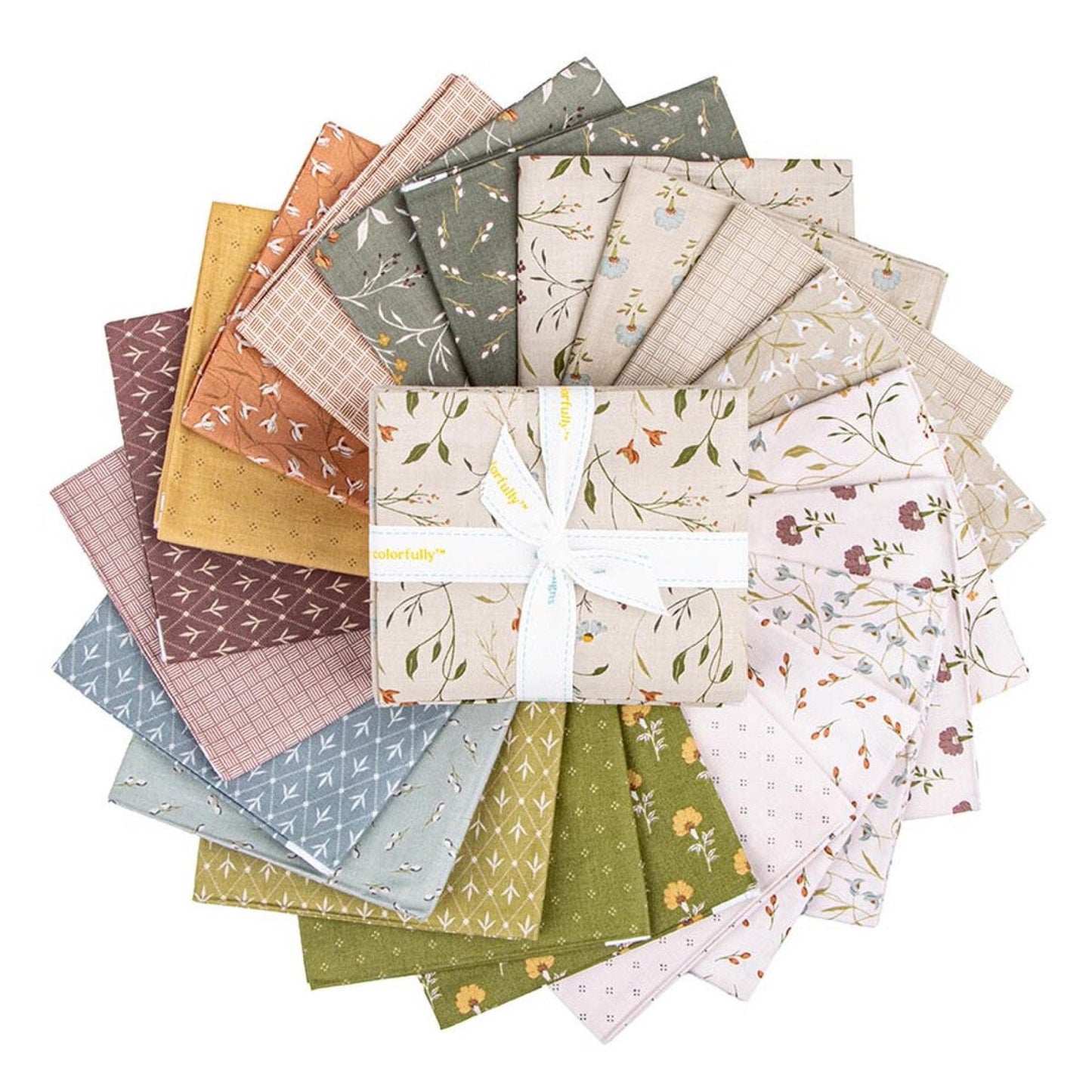 Threads of Grace Fat Quarter Bundle 21 Fat Quarters Modern Earthy Collection by Kassidy Grace for Riley Blake Pre Cut Bundle