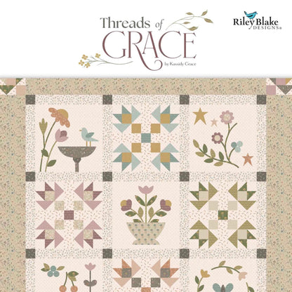Threads of Grace Fat Quarter Bundle 21 Fat Quarters Modern Earthy Collection by Kassidy Grace for Riley Blake Pre Cut Bundle