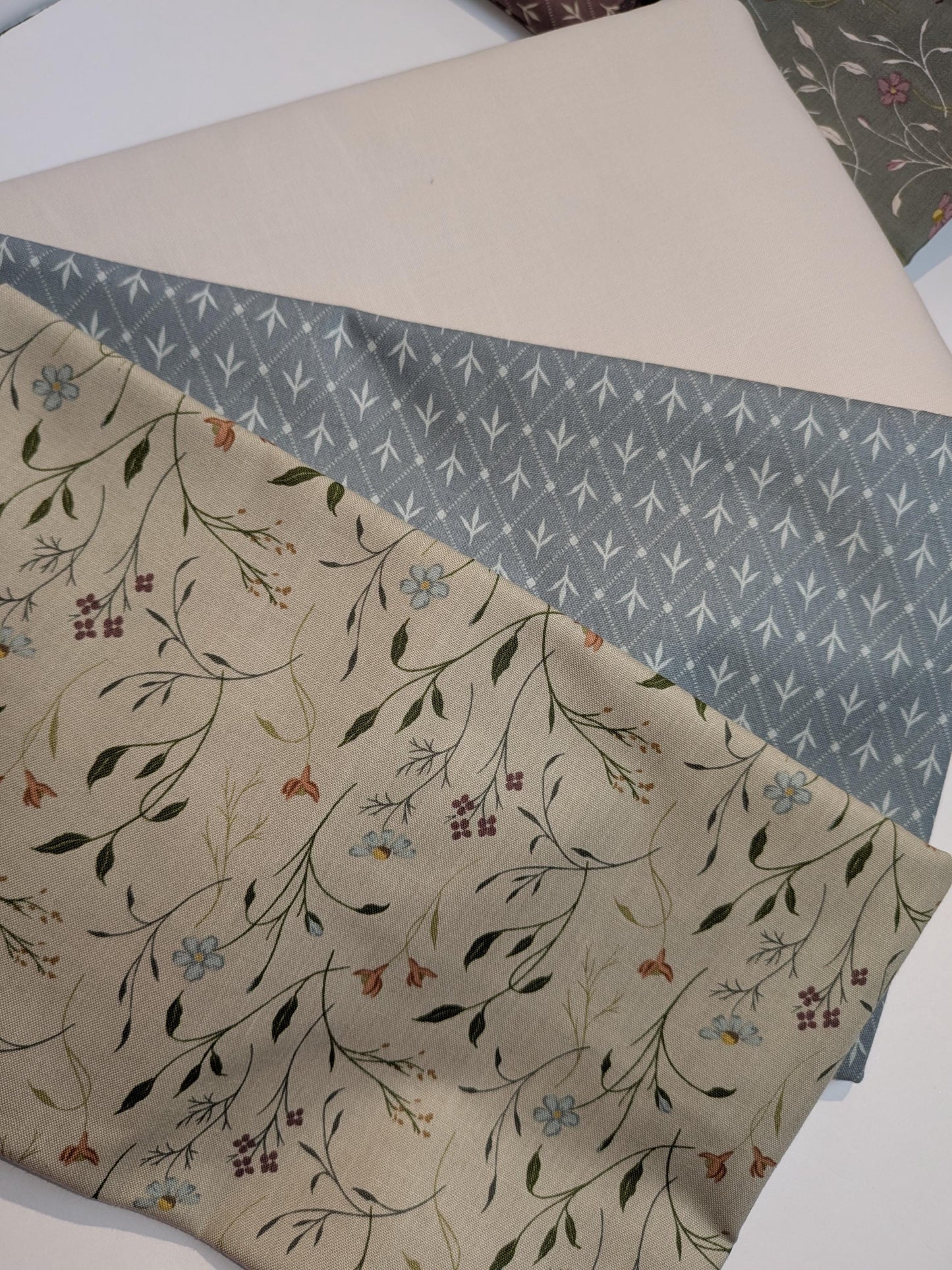 Rows of Bows Quilt Kit - 12 Fat Quarters and Fabric by Designer Kassidy Grace Pattern Included Threads of Grace Collection Heather Colors
