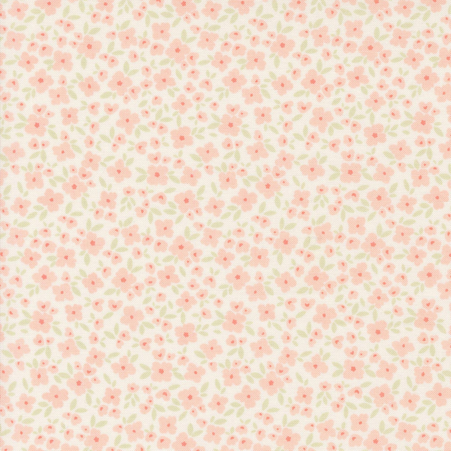 Cottage Charm Fabric Soft Coral Pink Floral by My Sew Quilty Life for Moda Yardage priced Per 18" (Half Yard)