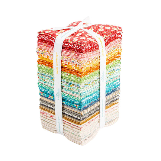 Farmers Daughter Collection Fat Quarter Bundle 54 Fat Quarters by Lori Holt for Riley Blake Quilting Cottons Vintage Floral Prints