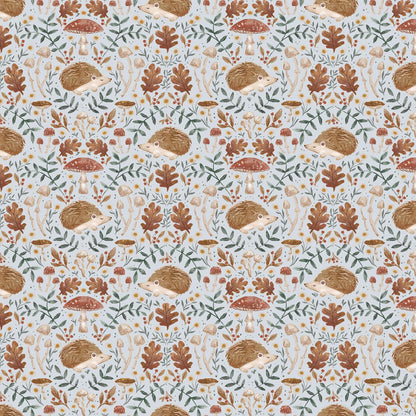 Willow 3 Fat Quarter Bundle - Forest Hedgehog and Bunny Fabrics Woodland Cool Colors