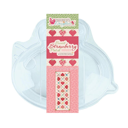 Sweet Strawberry Patch Table Runner Quilt Kit: Cotton Patchwork Cute Strawberries Brighten for Spring