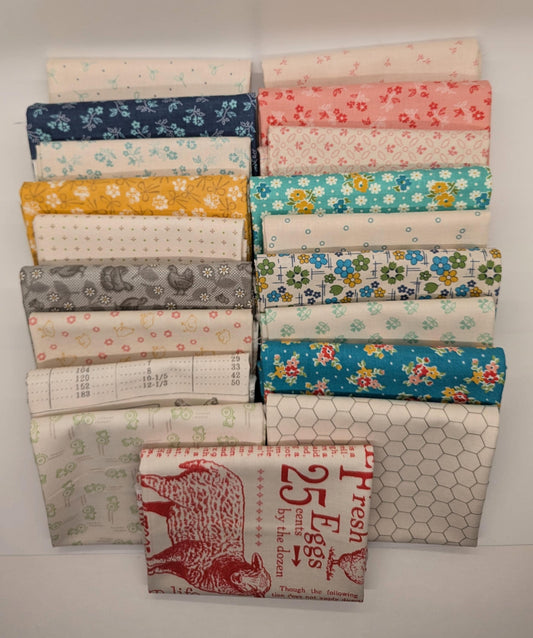 Farmer's Daughters Loose Fat Quarters Pick and Choose Shop Cut Farmer's Daughter Vintage Fabric Collection Lori Holt