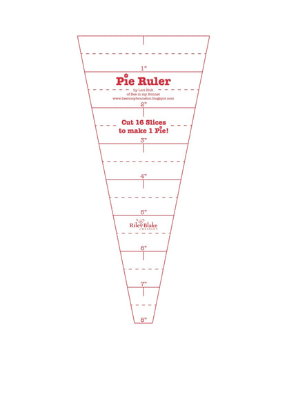 Pie Ruler by Lori Holt Dresden Plate Ruler: Riley Blake 8" Ruler