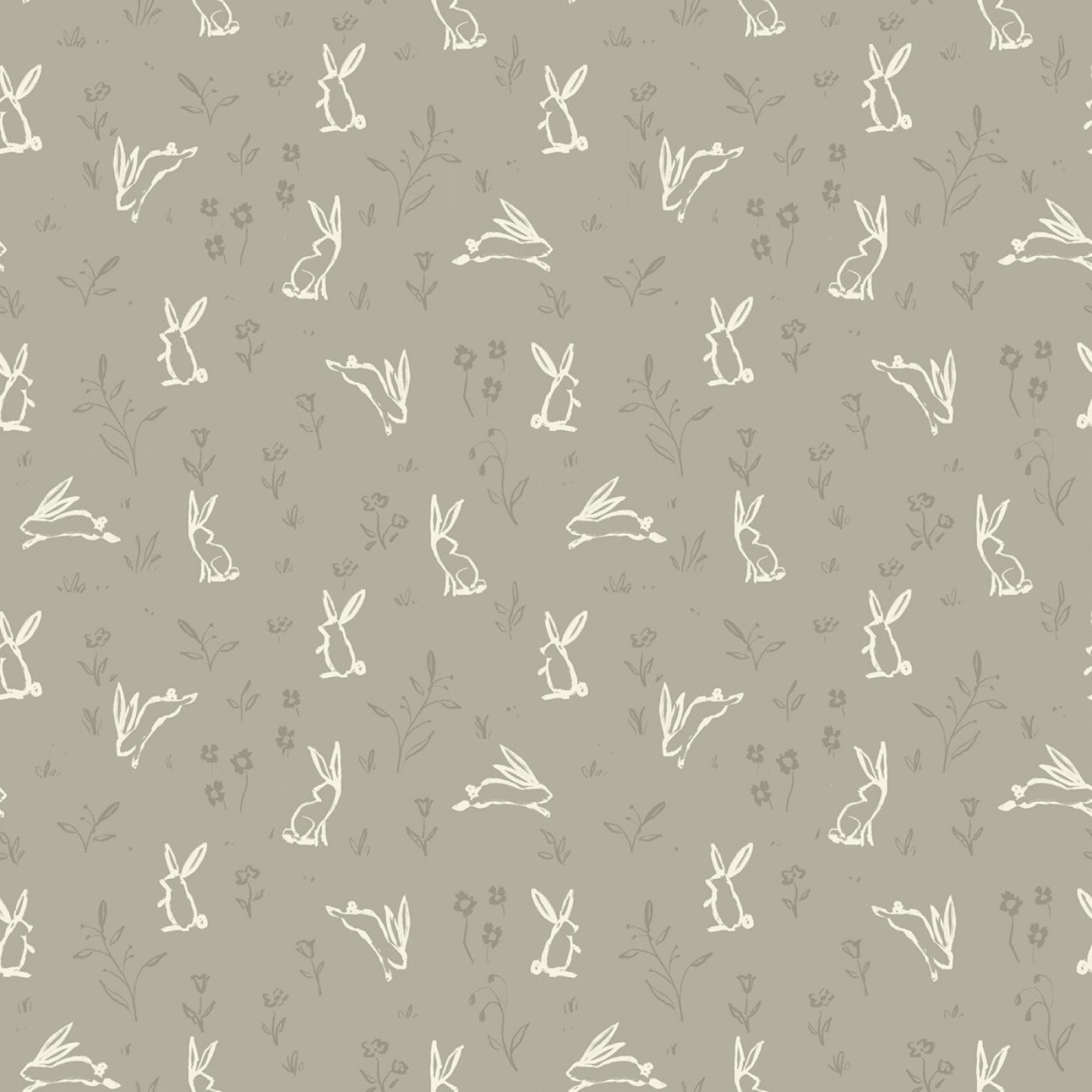 Willow 3 Fat Quarter Bundle - Forest Hedgehog and Bunny Fabrics Woodland Cool Colors
