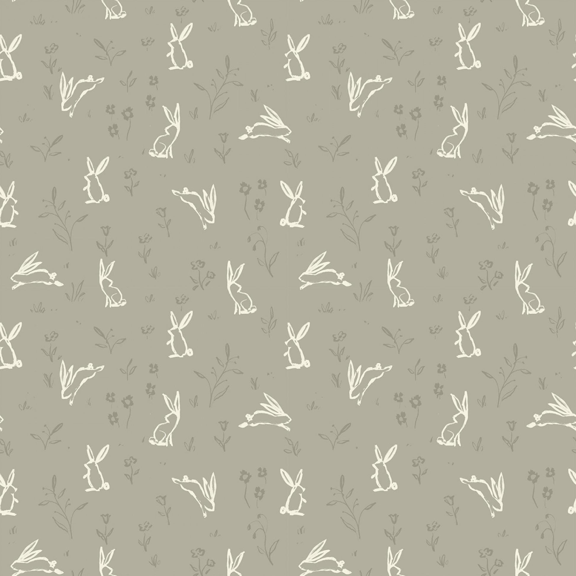 Willow 3 Fat Quarter Bundle - Forest Hedgehog and Bunny Fabrics Woodland Cool Colors