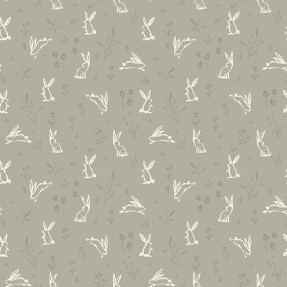 Willow 3 Fat Quarter Bundle - Forest Hedgehog and Bunny Fabrics Woodland Cool Colors