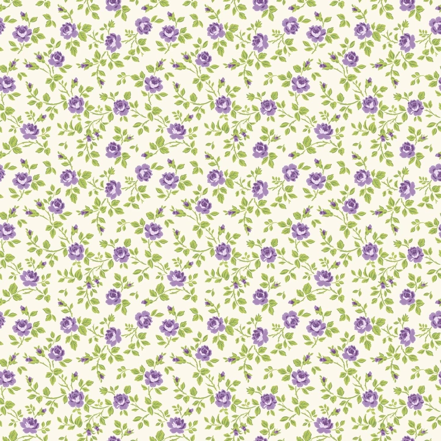 Hydrangeas in the Garden Purple Yardage Jennifer Bosworth for Riley Blake - Yardage Priced per 15-8" (by the half yard) Some Pearlized