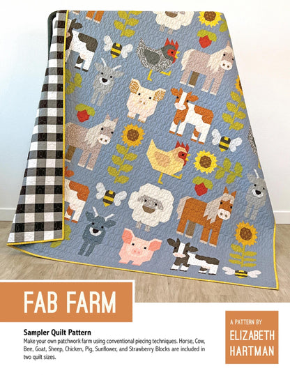 Fab Farm Quilt Pattern by Elizabeth Hartman - Book Pattern Pieced Blocks