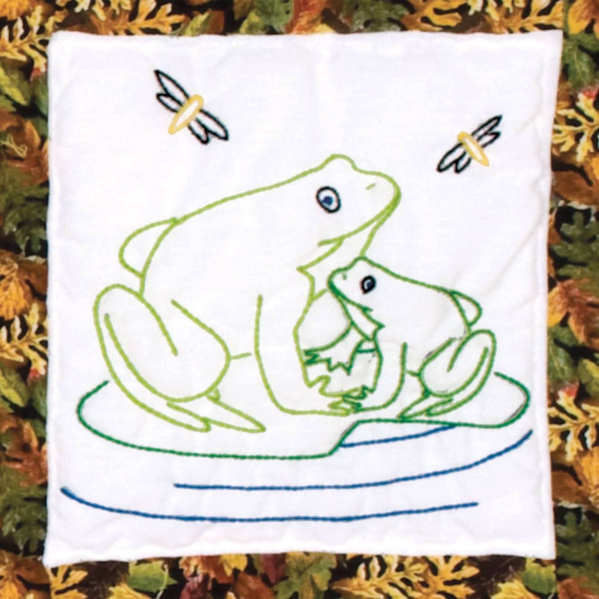 Wilderness Animals Pre-Printed Embroidery Lap Quilt Blocks - Jack Dempsey - 12 - 9" Quilt Blocks #737-884