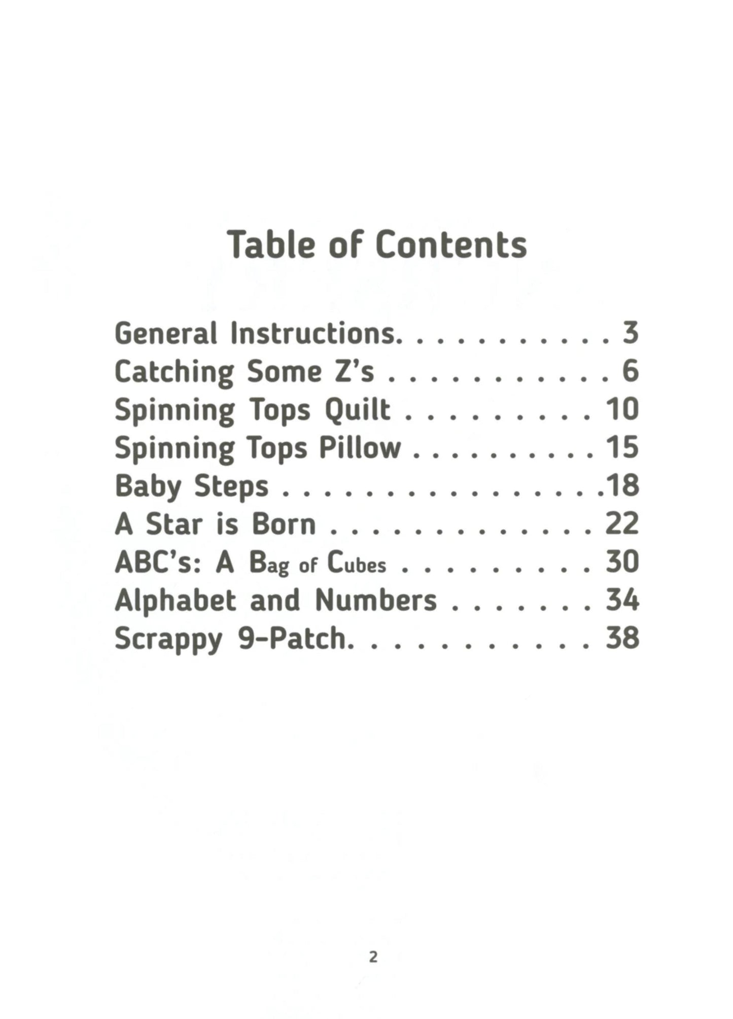 Nursery Quilts Pattern Book - Four Crib Quilts and Bonus Toys Patterns - From The Quilt Branch Crib Size Quilts Made with 6 Half Yard Cuts