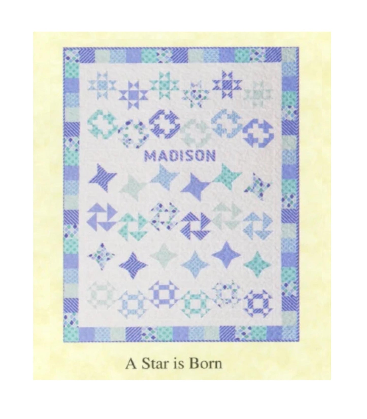 Nursery Quilts Pattern Book - Four Crib Quilts and Bonus Toys Patterns - From The Quilt Branch Crib Size Quilts Made with 6 Half Yard Cuts